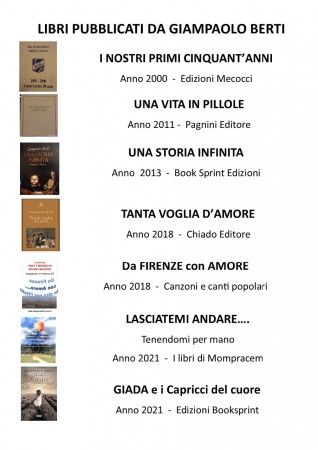tutti i miei libri pubblicati